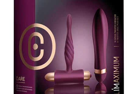 CLIMAXIMUM - DARE KIT TWISTED VIBRATOR + ANAL PLUG ANFÄNGER - Paar-Vibrator