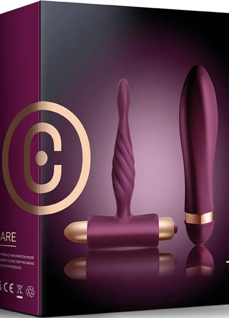 CLIMAXIMUM - DARE KIT TWISTED VIBRATOR + ANAL PLUG ANFÄNGER - Paar-Vibrator