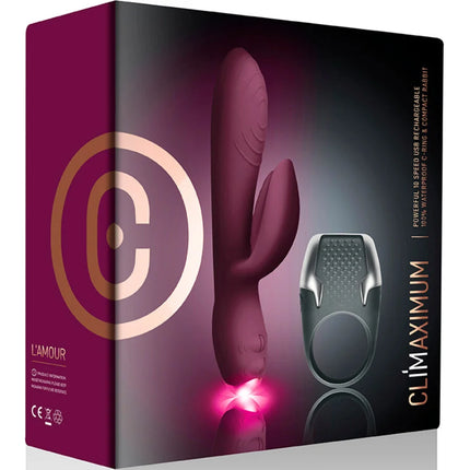 CLIMAXIMUM - LAMOUR KIT RABBIT VIBRATOR + LED-PENISRING - Rabbit-Vibrator