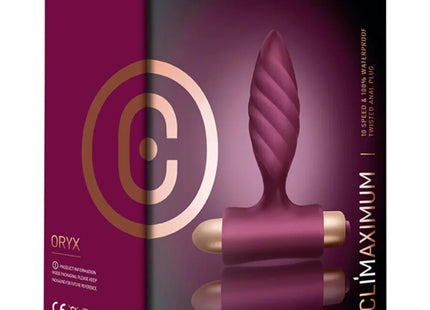 CLIMAXIMUM - ORYX TWISTED ANAL PLUG - Anal-Vibratoren