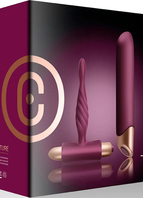 CLIMAXIMUM - RAPTURE KIT VIBRATOR CLASSIC + ANFÄNGER-ANALPLUG - Paar-Vibrator