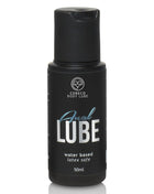 Schwarze plastikflasche cobeco body lube anal lube 50ml mit weißer und hellblauer beschriftung