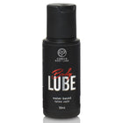 Schwarze plastikflasche cobeco körperlube wasserbasiert latexsicher 50ml rückseite des produkts