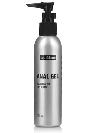 Silberne pumpflasche cobeco coolmann analgel 150 ml wasserbasiert und latexsicher für analgebrauch