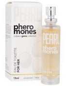 Klare glasflasche cobeco pearl pheromones eau de parfum für sie 15 ml mit elegantem design