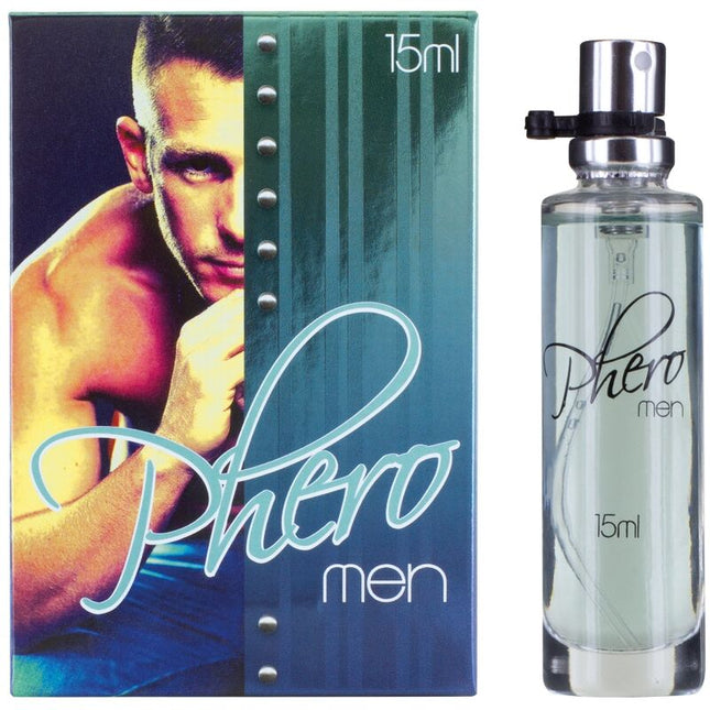 Cobeco phero men eau de toilette herren 15 ml klar glasflasche mit silberfarbenem spray und schwarzem deckel