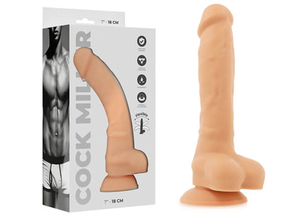 COCK MILLER - DILDO REALISTISCHES SILIKON DICHTE ARTIKULIERBARES FLEISCH 18 CM