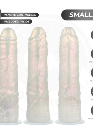 COCK MILLER - DILDO - SAUGNAPF LICHTERN UND VIBRATION - WEISS 19,5 CM - Vibratoren mit Saufnapf