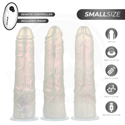 COCK MILLER - DILDO - SAUGNAPF LICHTERN UND VIBRATION - WEISS 19,5 CM - Vibratoren mit Saufnapf