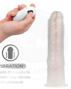 COCK MILLER - DILDO - SAUGNAPF LICHTERN UND VIBRATION - WEISS 19,5 CM - Vibratoren mit Saufnapf