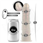 COCK MILLER - DILDO - SAUGNAPF LICHTERN UND VIBRATION - WEISS 20,5 CM - Vibratoren mit Saufnapf