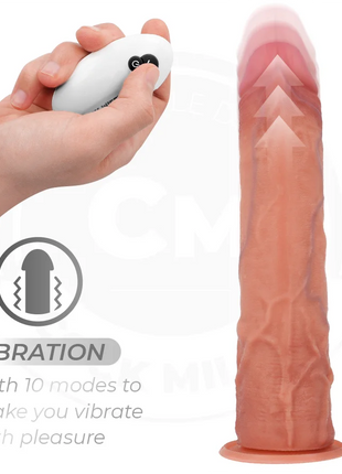 COCK MILLER - HYPERREALISTISCHER DILDO - SAUGNAPF UND STOSSFUNKTION - 21,5 CM - Vibratoren mit Saufnapf