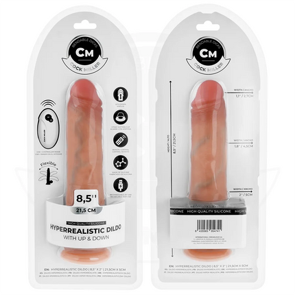 COCK MILLER - HYPERREALISTISCHER DILDO - SAUGNAPF UND STOSSFUNKTION - 21,5 CM - Vibratoren mit Saufnapf