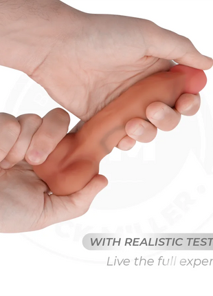 COCK MILLER - HYPERREALISTISCHER FLEXIBLER DILDO - 14,8 CM - Dildo mit Saugnapf