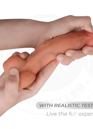 COCK MILLER - HYPERREALISTISCHER FLEXIBLER DILDO - 17,8 CM - Dildo mit Saugnapf