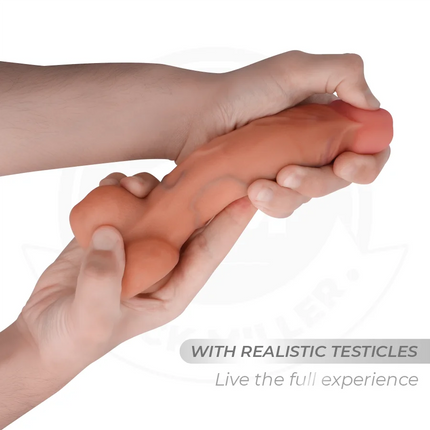 COCK MILLER - HYPERREALISTISCHER FLEXIBLER DILDO - 17,8 CM - Dildo mit Saugnapf