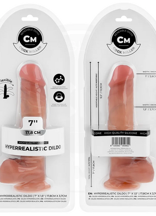 COCK MILLER - HYPERREALISTISCHER FLEXIBLER DILDO - 17,8 CM - Dildo mit Saugnapf