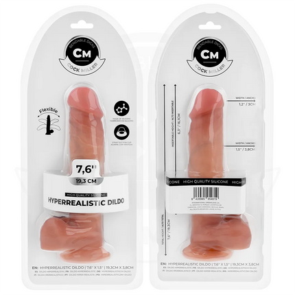 COCK MILLER - HYPERREALISTISCHER FLEXIBLER DILDO 19,3 CM - Dildo mit Saugnapf