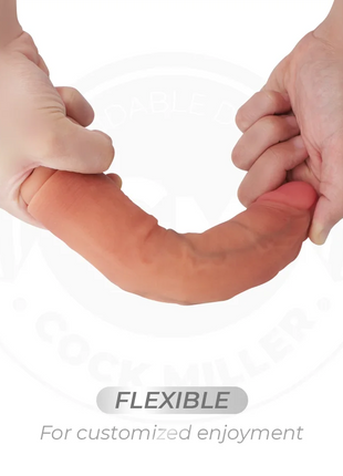 COCK MILLER - REALISTISCHER DILDO - SAUGNÄPFEN UND VIBRATION - 19,5 CM - Vibratoren mit Saufnapf