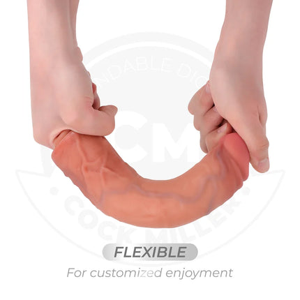 COCK MILLER - REALISTISCHER DILDO - SAUGNÄPFEN UND VIBRATION - 21,5 CM - Vibratoren mit Saufnapf