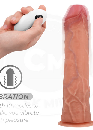 COCK MILLER - REALISTISCHER DILDO - SAUGNÄPFEN UND VIBRATION - 21,5 CM - Vibratoren mit Saufnapf