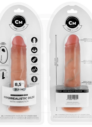 COCK MILLER - REALISTISCHER DILDO - SAUGNÄPFEN UND VIBRATION - 21,5 CM - Vibratoren mit Saufnapf