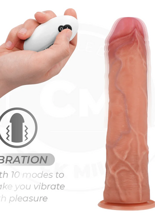 COCK MILLER - REALISTISCHER DILDO - SAUGNAPF UND VIBRATION - 20,5 CM - Vibratoren mit Saufnapf