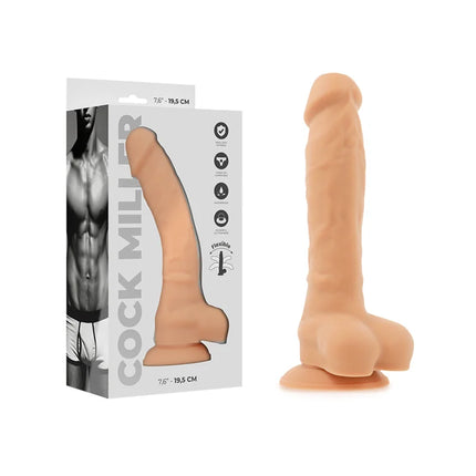 COCK MILLER - SILIKON-DICHTE - COCKSIL 19,5 CM - Dildo mit Saugnapf