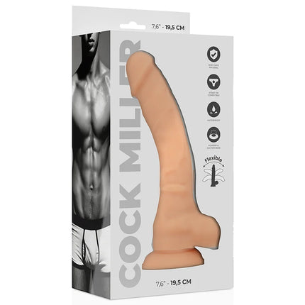 COCK MILLER - SILIKON-DICHTE - COCKSIL 19,5 CM - Dildo mit Saugnapf
