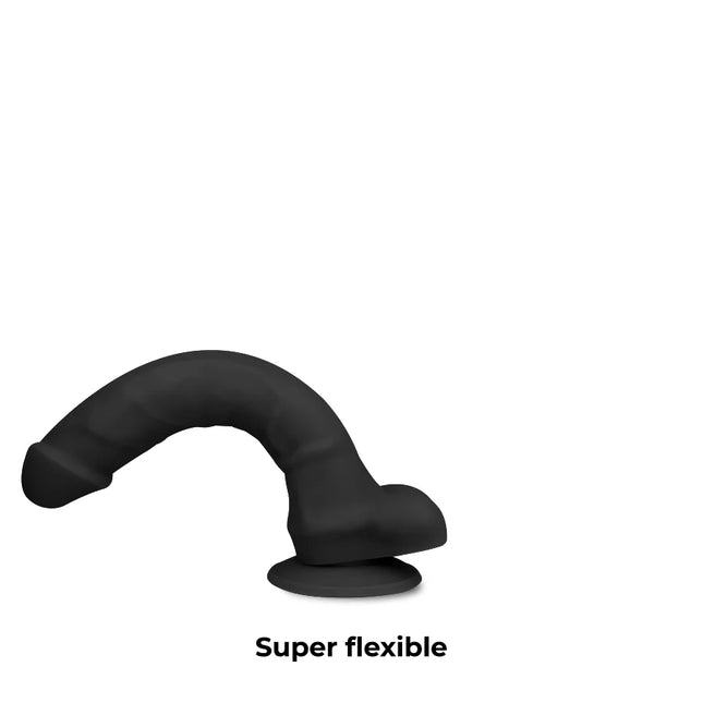 COCK MILLER - SILIKON DICHTE COCKSIL ARTIKULIERBAR SCHWARZ 18 CM - Dildo mit Saugnapf