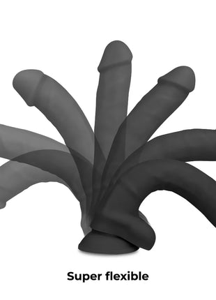 COCK MILLER - SILIKON DICHTE COCKSIL - SCHWARZ 24 CM - Dildo mit Saugnapf