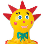 Handbemalte neuheitskondome sonne mit gelber kunststoffsonne rot spitzen blauen augen rosa wangen und schleife