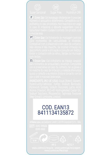 CONTROL - 2 EN 1 MASSAGE & VERGNÜGEN MITTELMEER 200 ML - Geschmacksneutral
