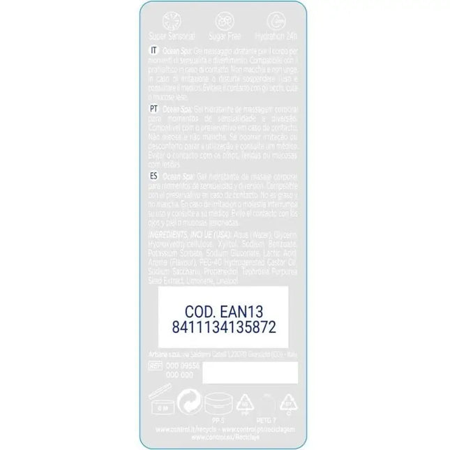CONTROL - 2 EN 1 MASSAGE & VERGNÜGEN MITTELMEER 200 ML - Geschmacksneutral