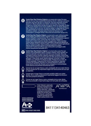 CONTROL - ADAPTA EASY WAY FINISSIMO 10 EINHEITEN - Kondome - empfindlich
