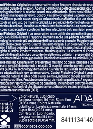 CONTROL - FINISSIMO KONDOME 3 EINHEITEN - Kondome - empfindlich