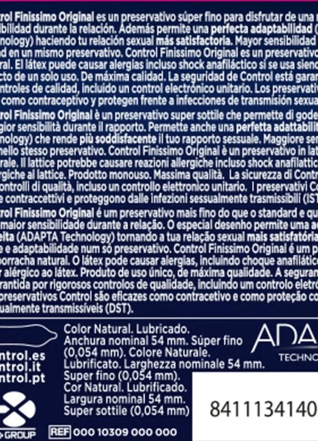 CONTROL - FINISSIMO KONDOME 3 EINHEITEN - Kondome - empfindlich