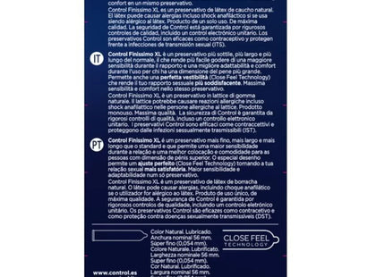 CONTROL - FINISSIMO XL KONDOME 12 EINHEITEN - Kondome - empfindlich