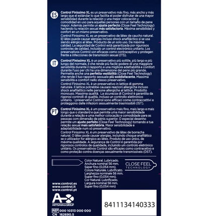 CONTROL - FINISSIMO XL KONDOME 12 EINHEITEN - Kondome - empfindlich