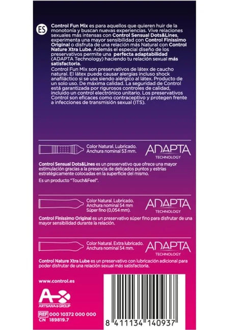 CONTROL - FÜHLEN SIE SPASS MIX 6 UDS - Kondome - empfindlich
