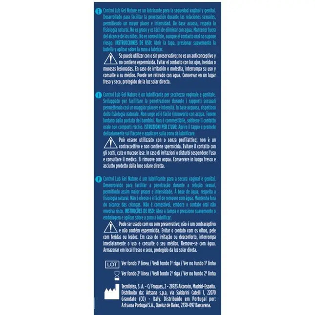 CONTROL - LUB NATÜRLICHES SCHMIERGEL 75 ML - Gleitmittel