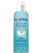 Control sensual mousse in ocean wave duft in hellblauer aerosoldose mit weißer sprühdüse 125 ml