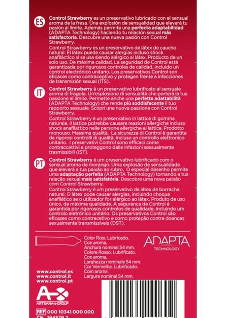 CONTROL - PASST STRAWBERRY 12 EINHEITEN AN - Kondome