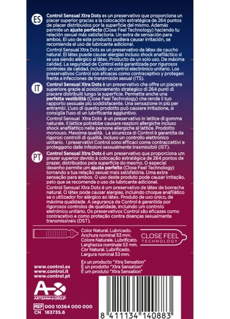 CONTROL - XTRA DOTS 12 UDS - Kondome