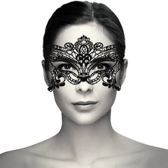 COQUETTE CHIC DESIRE - BREITE SCHWARZE SPITZENMASKE - Spitzenmaske