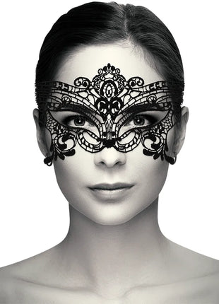 COQUETTE CHIC DESIRE - BREITE SCHWARZE SPITZENMASKE - Spitzenmaske