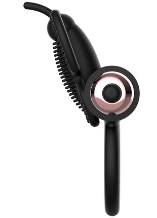 COQUETTE CHIC DESIRE - COCKRING SCHMETTERLING MIT VIBRATOR SCHWARZ/ GOLD - Penisring für Paare