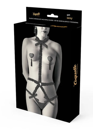COQUETTE CHIC DESIRE - DESSOUS-SET MIT DELUXE-NIPPELCOVER - Sexy Dessous-Set