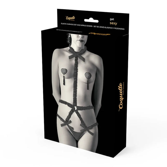 COQUETTE CHIC DESIRE - DESSOUS-SET MIT DELUXE-NIPPELCOVER - Sexy Dessous-Set