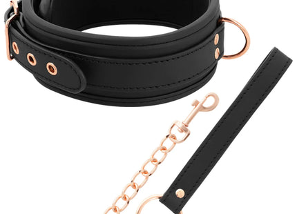 COQUETTE CHIC DESIRE - FANTASY-HALSKETTE AUS VEGANEM LEDER MIT RIEMEN UND NEOPRENFUTTER
